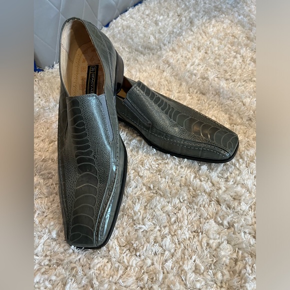 Stacy Adams Snake Leather Black Slip On Loafer main image 16